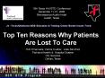 Top Ten Reasons Why Patients Are Lost To Care PowerPoint PPT Presentation