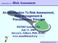 An Introduction To Risk Assessment, Risk Management PowerPoint PPT Presentation