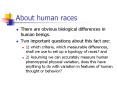 About human races PowerPoint PPT Presentation