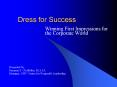 Dress for Success PowerPoint PPT Presentation