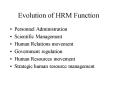 Evolution of HRM Function PowerPoint PPT Presentation