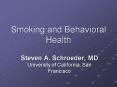 Smoking and Behavioral Health PowerPoint PPT Presentation