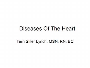 Diseases Of The Heart