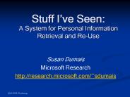 Stuff I