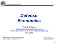 Defense Economics PowerPoint PPT Presentation