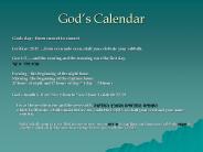 Gods Calendar