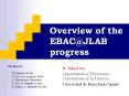 Overview of the EBACJLAB progress PowerPoint PPT Presentation