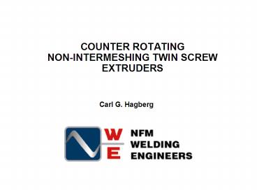 Bayer Corp. NFM WE Meeting