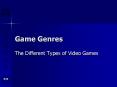 Game Genres PowerPoint PPT Presentation