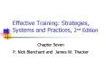 Effective Training: Strategies, Systems and Practices, 2nd Edition PowerPoint PPT Presentation
