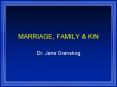 MARRIAGE, FAMILY PowerPoint PPT Presentation