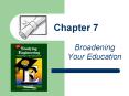 Broadening Your Education PowerPoint PPT Presentation