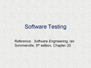 Software Testing