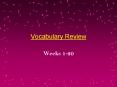 Vocabulary Review PowerPoint PPT Presentation