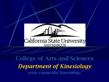 College of Arts and Sciences