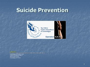 Suicide Prevention
