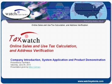 Counties, Street maps, Tax Boundaries, Tax Rates, are easil