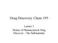 Drug Discovery Chem 195 PowerPoint PPT Presentation