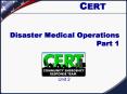 Disaster Medical Operations Part 1 PowerPoint PPT Presentation