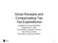Gross Receipts and Compensating Tax Tax Expenditures PowerPoint PPT Presentation