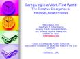 WorkFamily Reconciliation Policies for the United States: Lessons from Abroad PowerPoint PPT Presentation