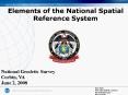 Elements of the National Spatial Reference System PowerPoint PPT Presentation