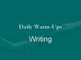 Daily WarmUps PowerPoint PPT Presentation