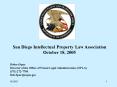 San Diego Intellectual Property Law Association PowerPoint PPT Presentation