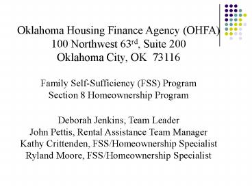 Family SelfSufficiency Program