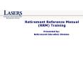 Retirement Reference Manual RRM Training PowerPoint PPT Presentation