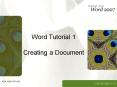 Word Tutorial 1 Creating a Document PowerPoint PPT Presentation