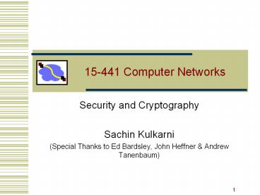 15441 Computer Networks