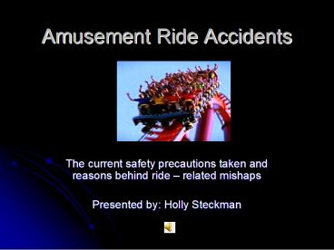 Amusement Ride Accidents