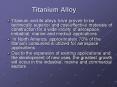 Titanium Alloy PowerPoint PPT Presentation