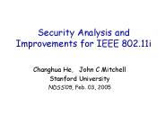 Security Analysis and Improvements for IEEE 802.11i