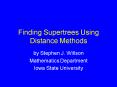 Finding Supertrees Using Distance Methods PowerPoint PPT Presentation