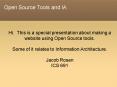 Open Source Tools and IA PowerPoint PPT Presentation