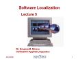 Software Localization PowerPoint PPT Presentation