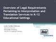 Overview of Legal Requirements Pertaining to Interpretation and Translation Services in K12 Educatio PowerPoint PPT Presentation