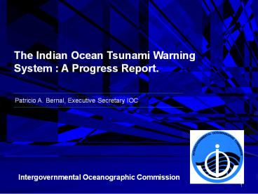 Patricio A. Bernal, Executive Secretary IOC