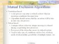 Mutual Exclusion Algorithms PowerPoint PPT Presentation