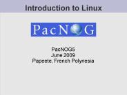 Introduction to Linux