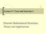 Lecture 17: Trees and Networks I