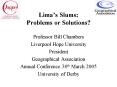 Limas Slums: Problems or Solutions PowerPoint PPT Presentation