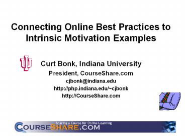 Connecting Online Best Practices to Intrinsic Motivation Examples
