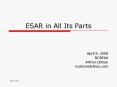 ESAR in All Its Parts PowerPoint PPT Presentation