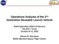 Operations Analysis of the 2nd Generation Reusable Launch Vehicle PowerPoint PPT Presentation