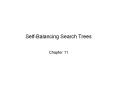 SelfBalancing Search Trees PowerPoint PPT Presentation