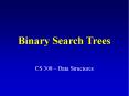 Binary Search Trees PowerPoint PPT Presentation