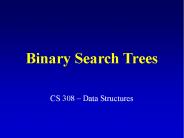 Binary Search Trees